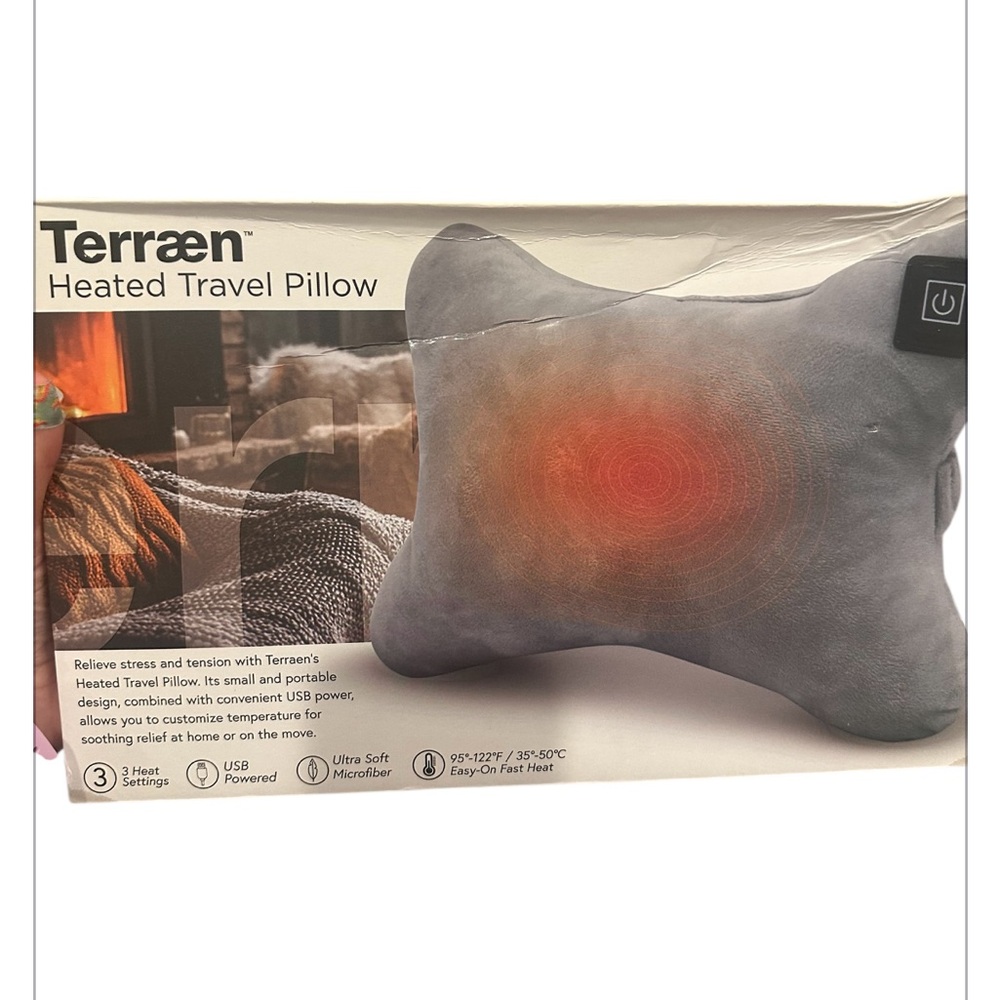 Terraen Heated Travel Pillow